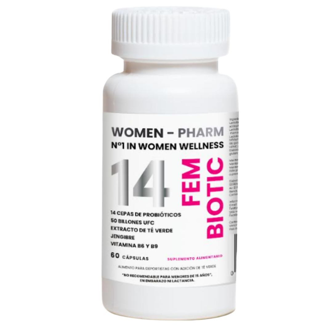14 FemBiotic, frasco del producto