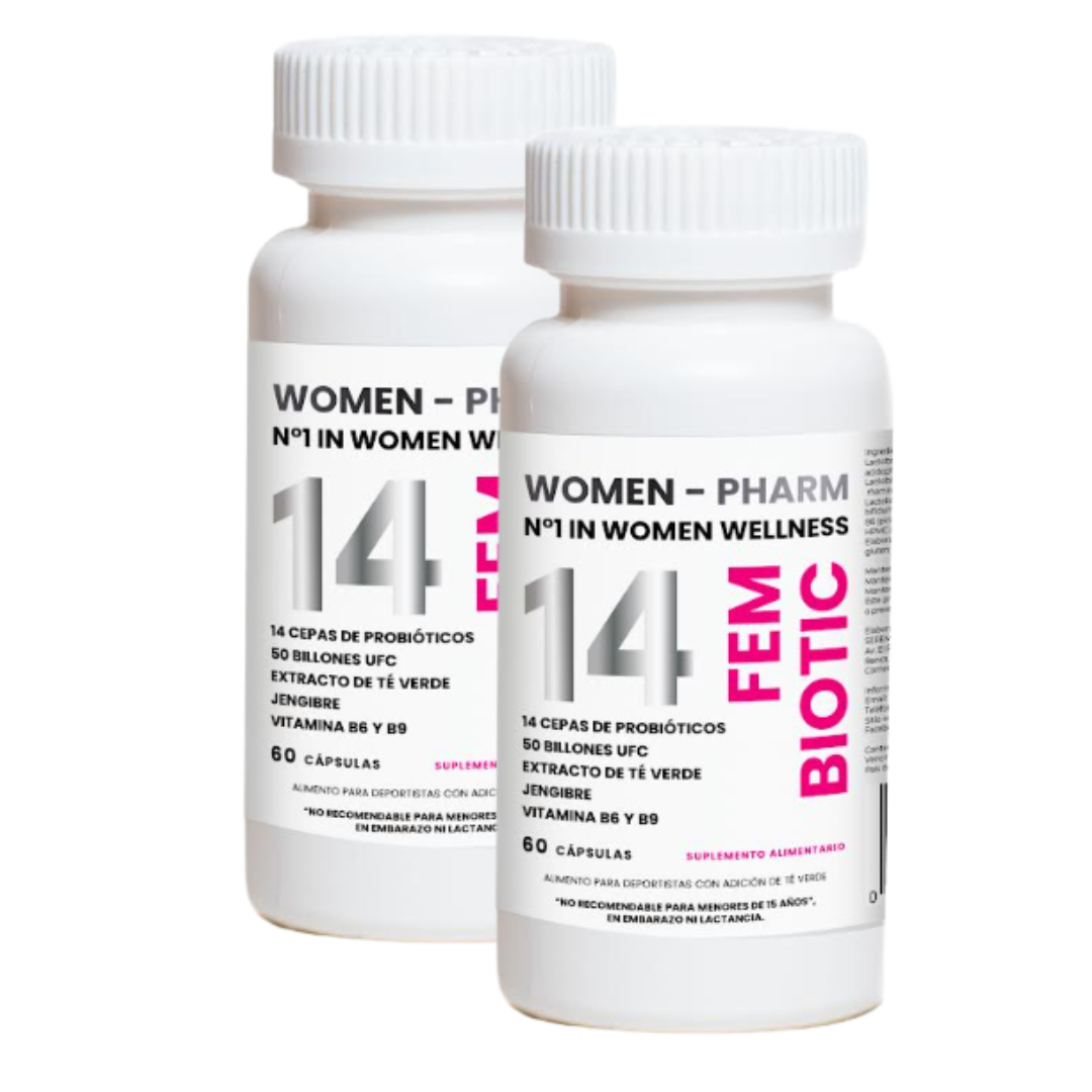PACK 2 frascos de 14 Fem Biotic – Probióticos para la mujer